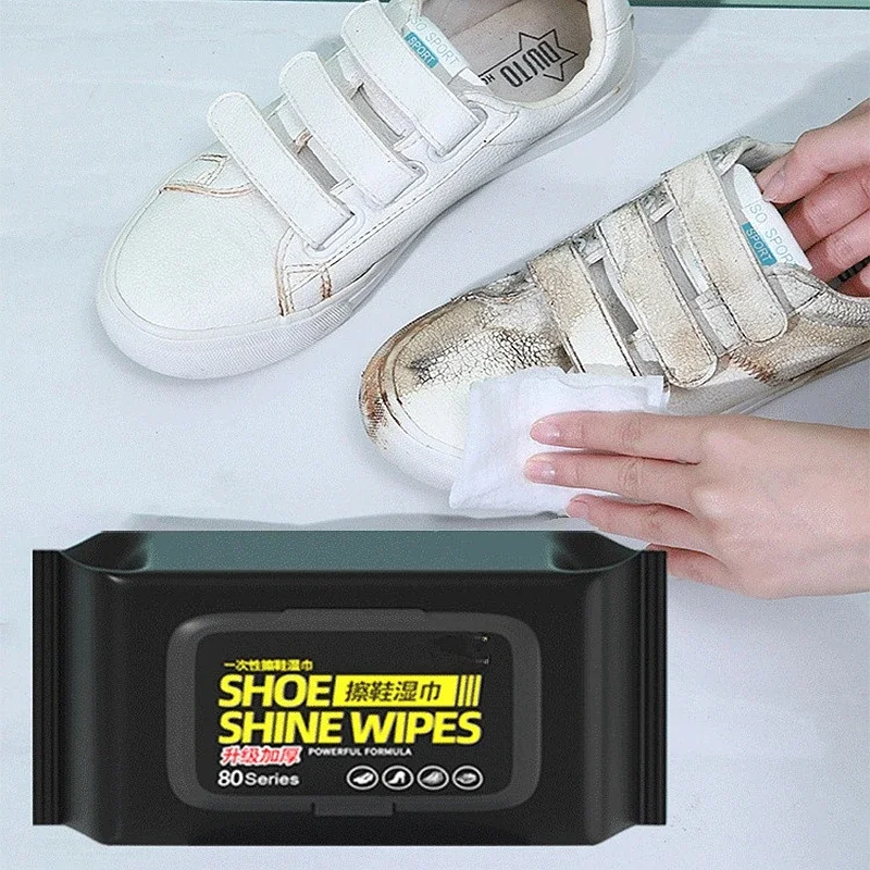Sneaker Care Wipes - 12-60Pcs Portable Disposable Shoe Clean Wipes