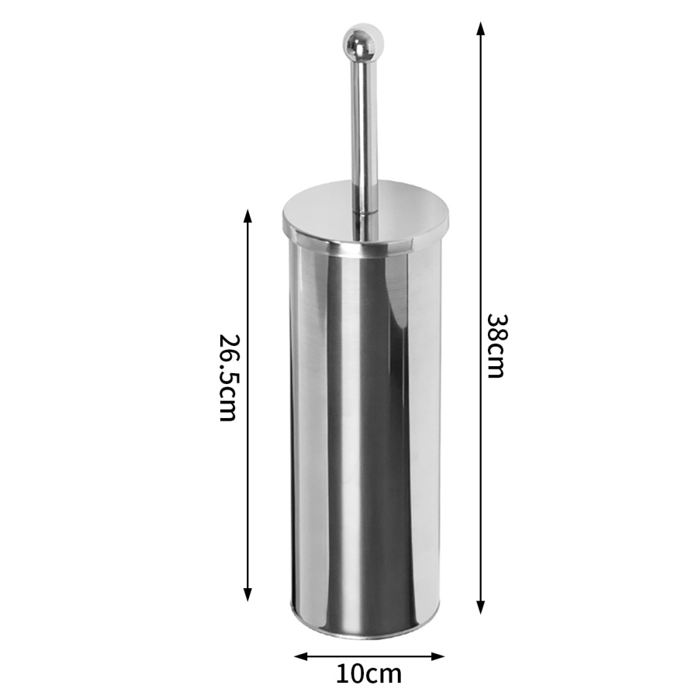 Brush Bristle Set - Minimalist Stainless Steel Toilet Bowl Scrubber