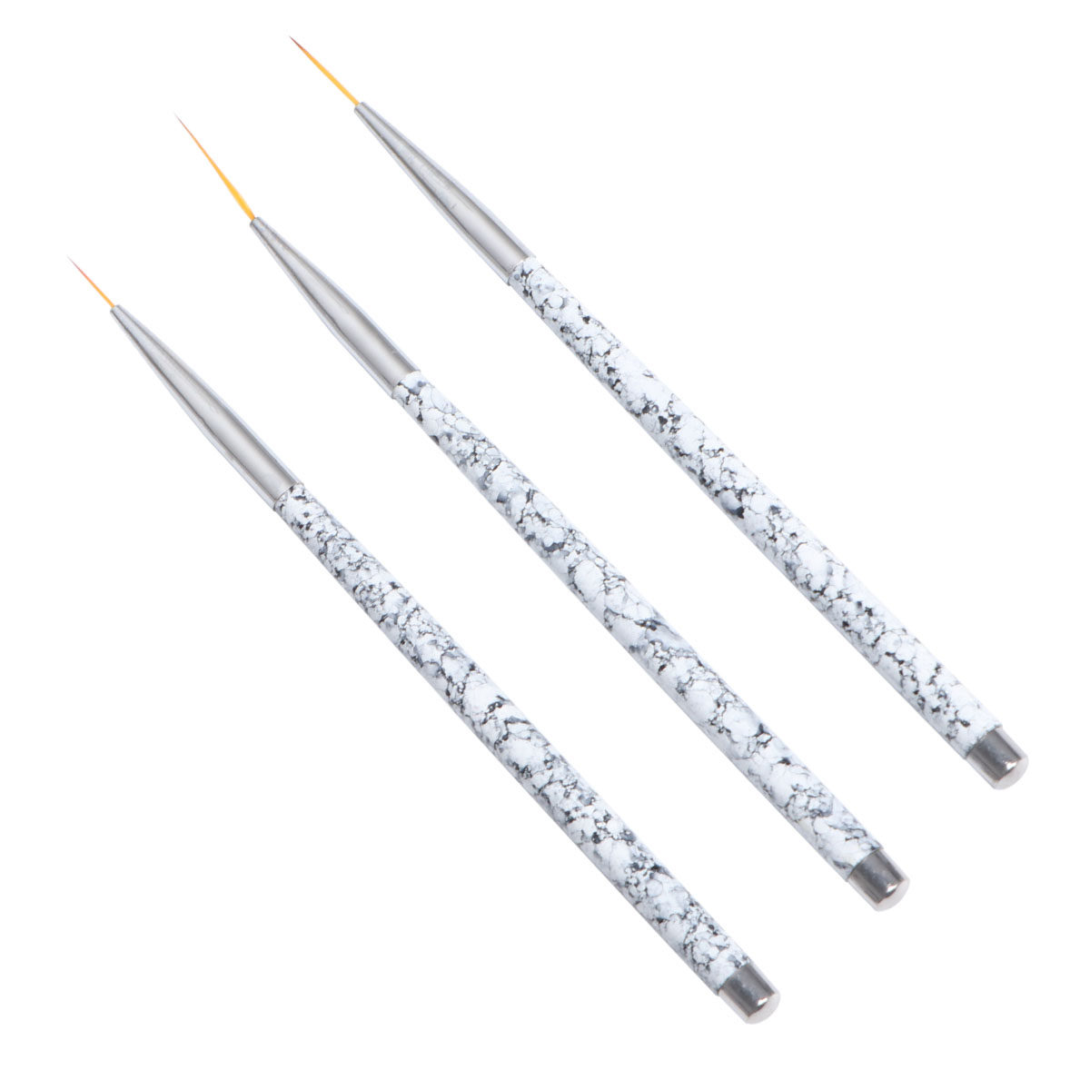 Brush Bristle Set - 3Pcs Nail Art Liner Brushes Set