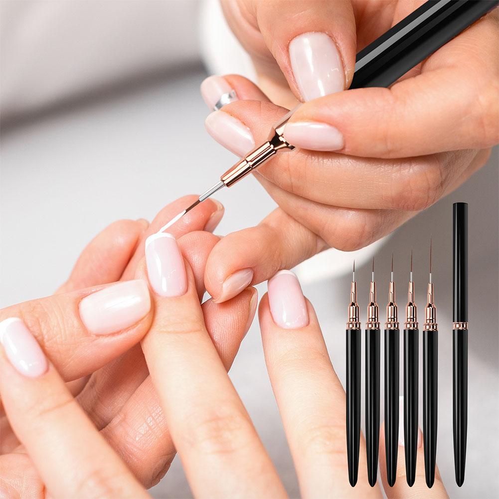 5PCS Nail Art Liner Brush Set  - огляд і ціна Brush Bristle Set