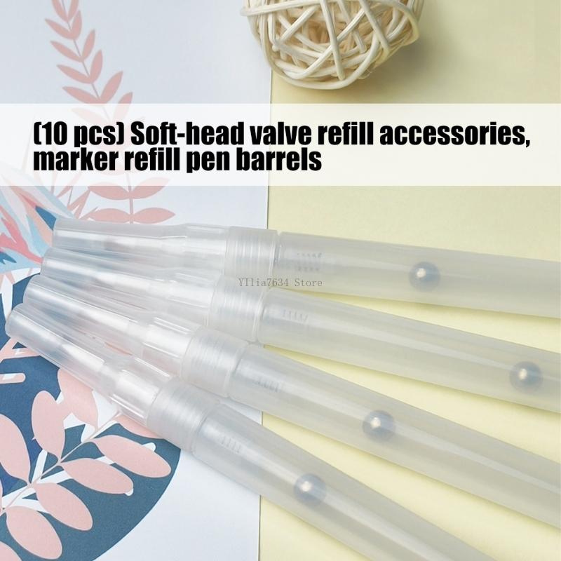  10Pcs Soft Brush Tip Clear Em - огляд і ціна Midsole Marker Paint