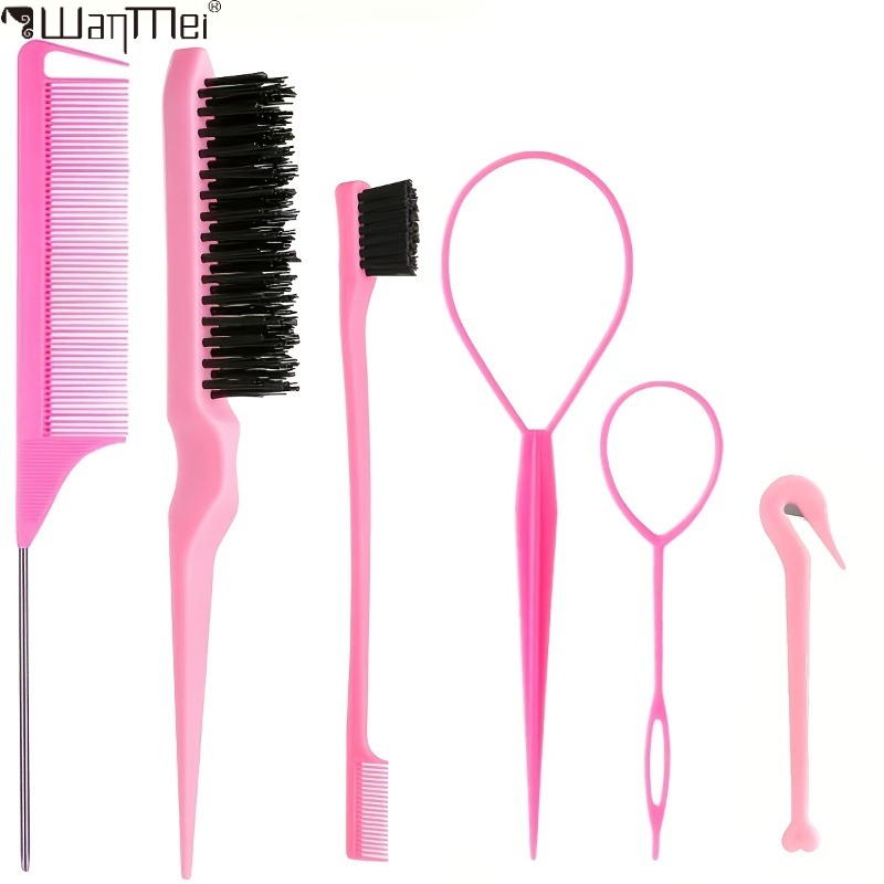 6Pcs Professional Hair Styling - огляд і ціна Brush Bristle Set