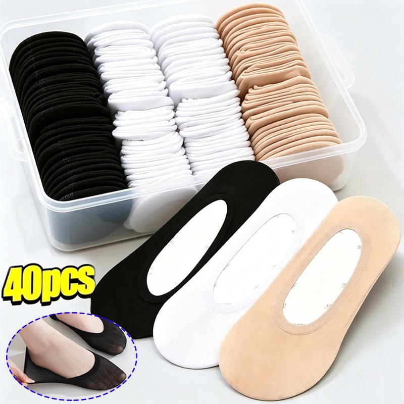 20/40pcs No Slip Low Cut Invis - огляд і ціна Heel Liner Grip